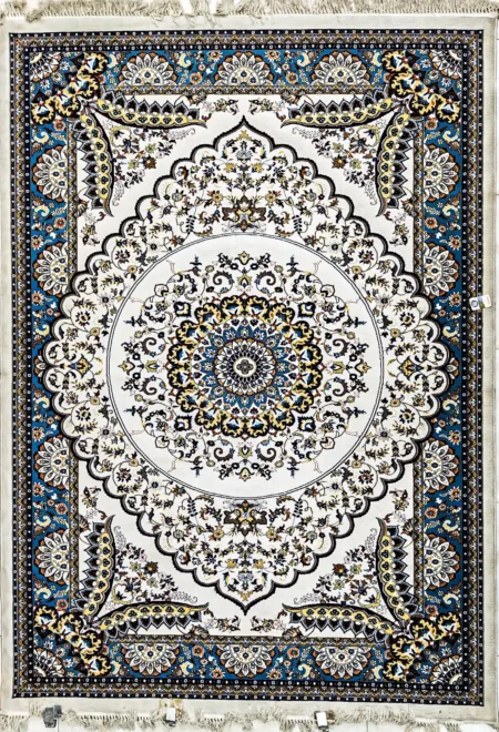 سجادة سوبر حرير ايراني  06A-ازرق 2.4×3.4