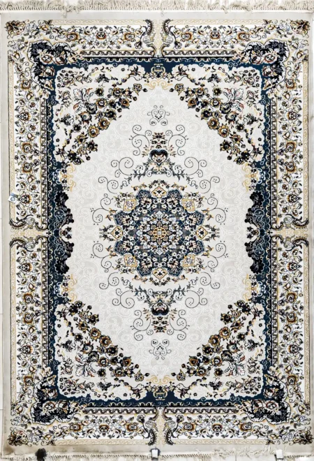 سجادة سوبر حرير ايراني  35A-ازرق 1.6×2.2