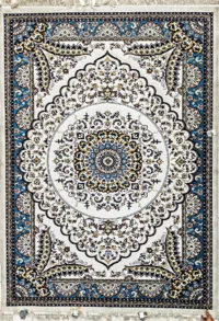 سجادة سوبر  حرير ايراني  06A-ازرق