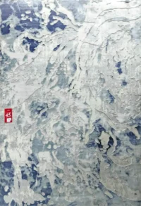 سجادة فيرسيس  24B-رصاصي×ازرق