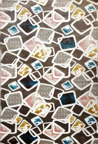 سجادة العاصمة  مربعات متداخلة-كافيه