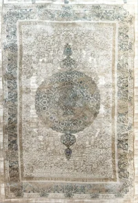 سجادة صنوبي  60A-بيج×ازرق