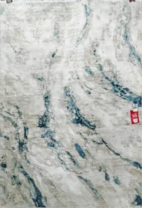 سجادة زويا  55A-كريمي×ازرق