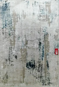 سجادة زويا  57A-كريمي×ازرق